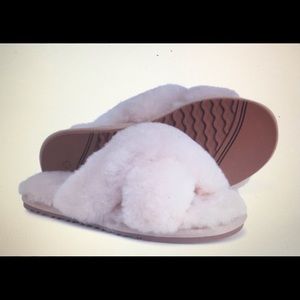 DIJE Maribel Cream Color Slide Sandals/Slippers
